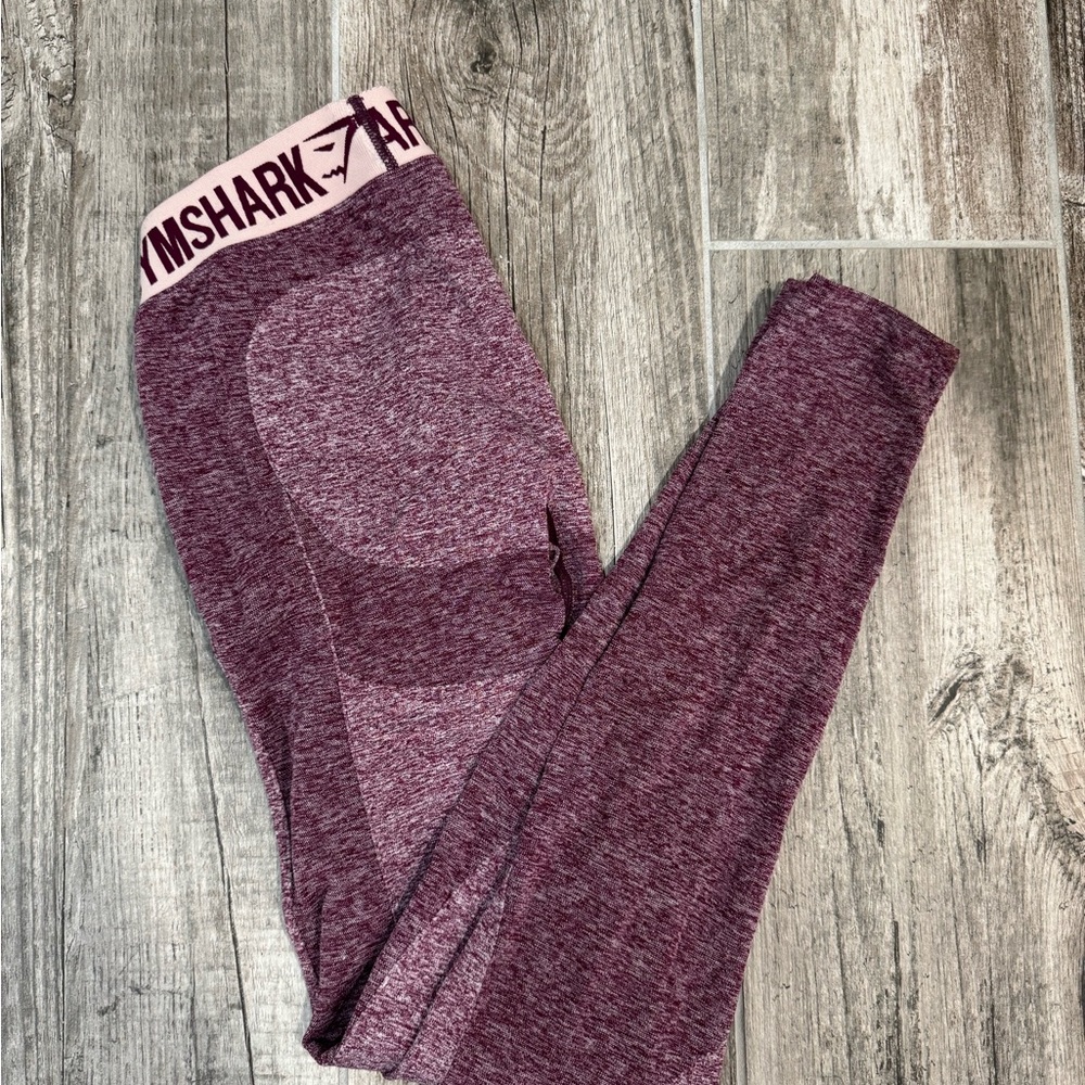 Gymshark Red Leggings High Waist Seamless Design